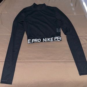 Nike Mesh Black Crop Top